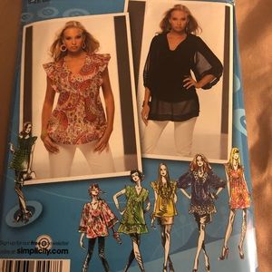 Simplicity 2706 Mini Dress Tunic Top  Sizes 11-1/2-18-1/2 UNCUT